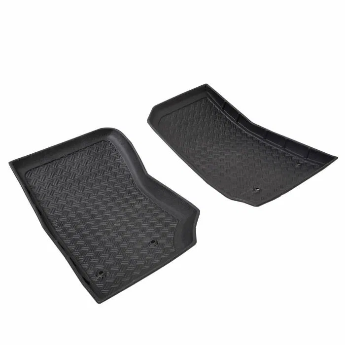 59-0114 – PARAMOUNT Floor Liner, Black Direct Fit Cross Hatch Design Thermo Polyolefin 2 Piece - view 2